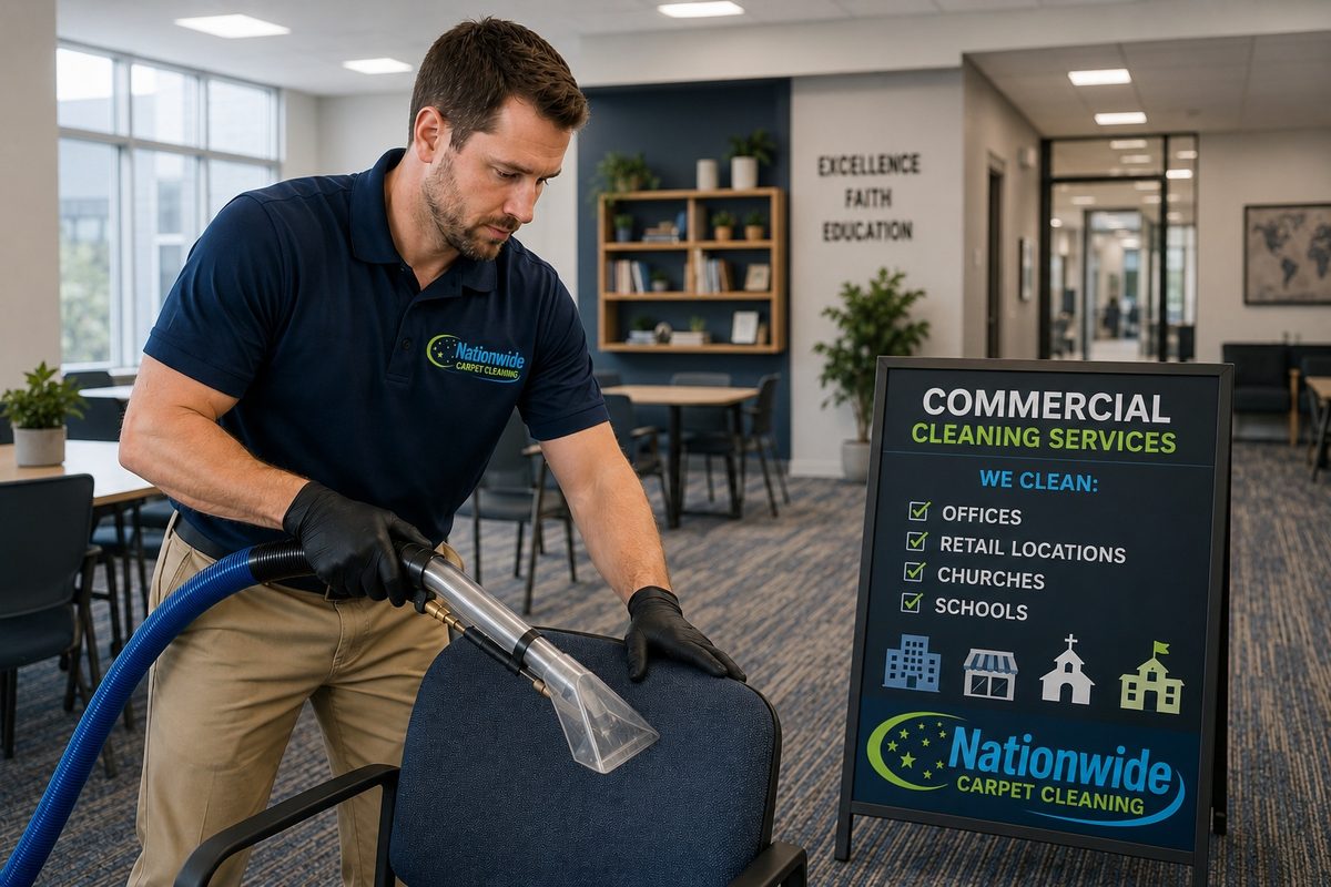 Carpet and upholstery cleaning services for schools and churches in the CSRA